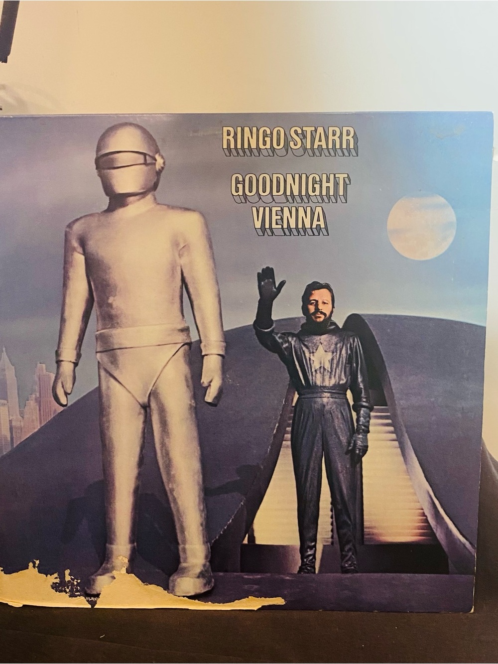 Ringo Starr Goodnight Vienna 1974 Apple Records SW-3417 w/ Insert